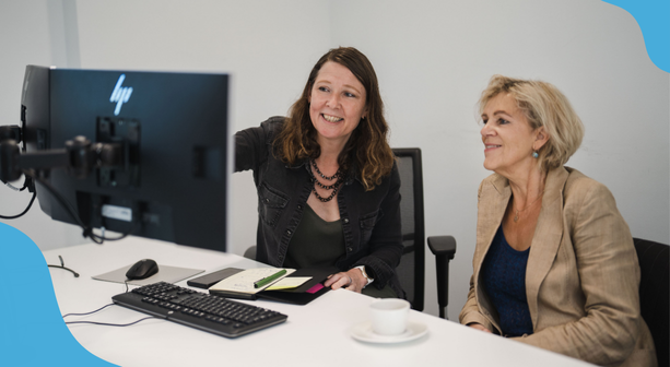 Brenda Valk en Moniek in 't Groen