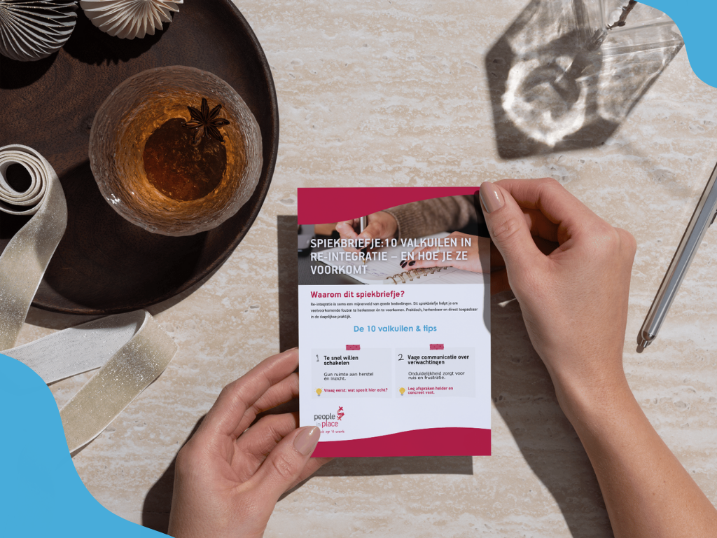 Mock-Up spiekbriefje re-integratie