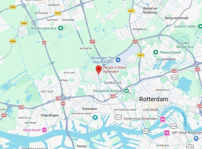 Kaart locatie Rotterdam