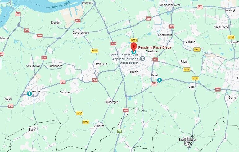 Kaart locatie Breda