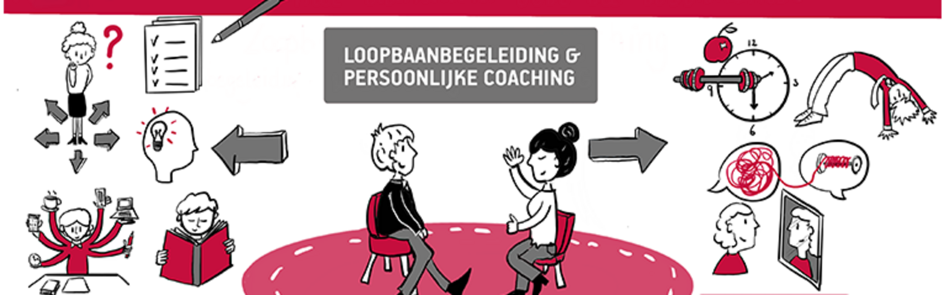 Illustratie banner loopbaanbegeleiding